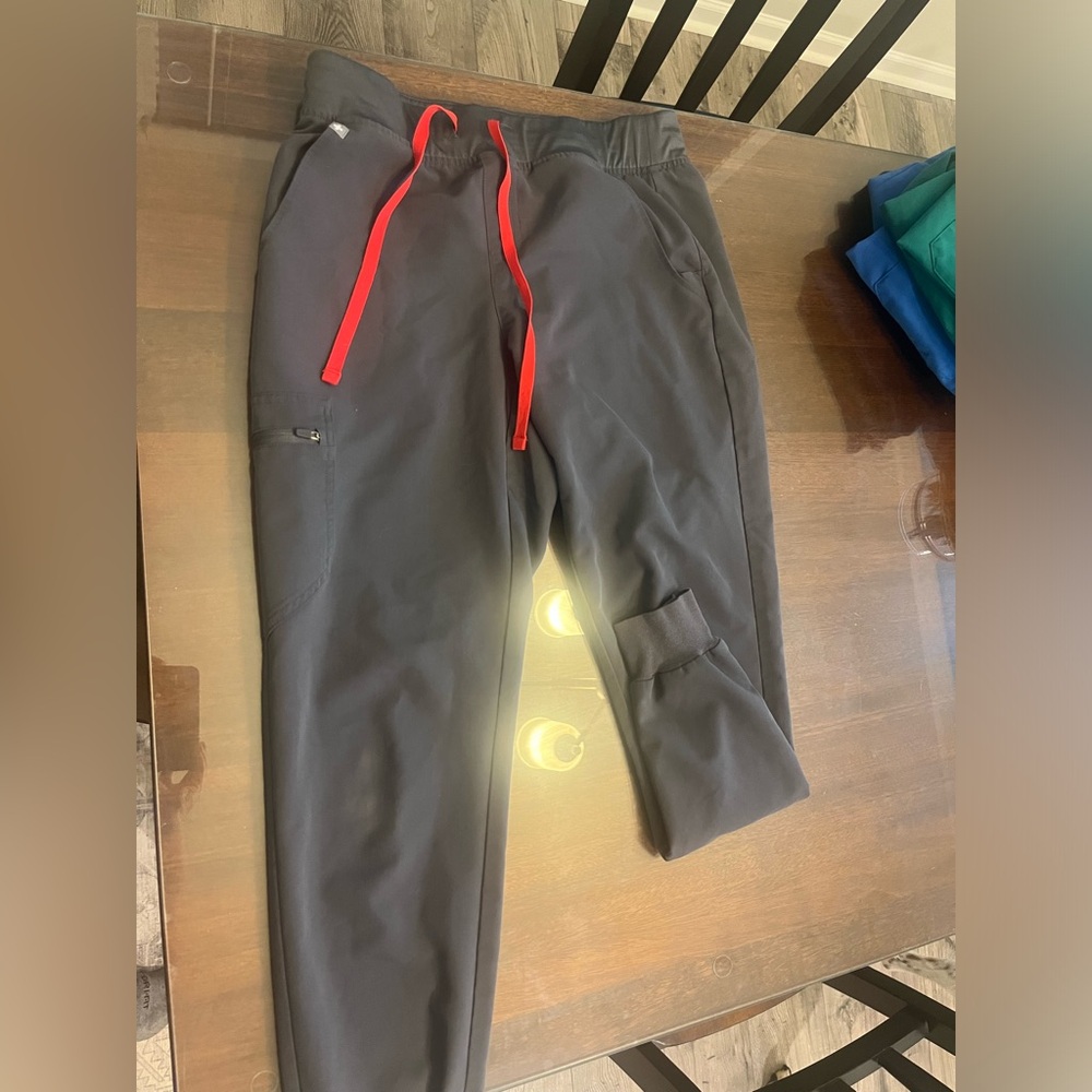 Figs Medium Graphite Grey Zamora Jogger Scrub Pants